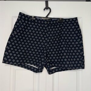 Banana Republic Dark Blue Floral Women's Shorts